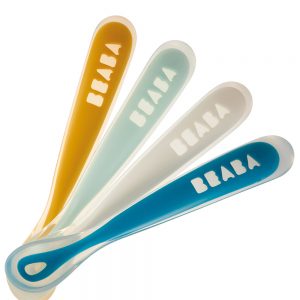 Set 4 cucchiai in silicone da Apprendimento Drizzle - Béaba-praticante mamma shop-0B-913413_1