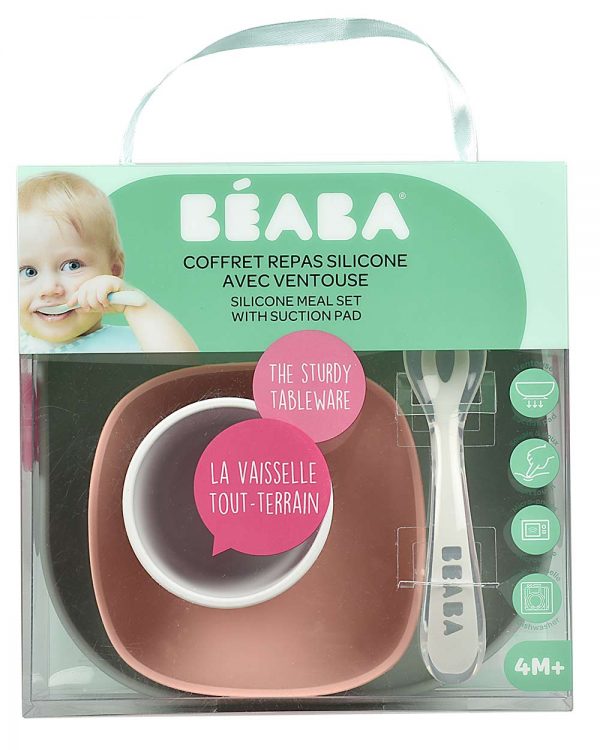 Praticantemamma store shopping online per mamme e bambini - Set Completo per Pappa - 4 Pezzi- Silicone - Béaba