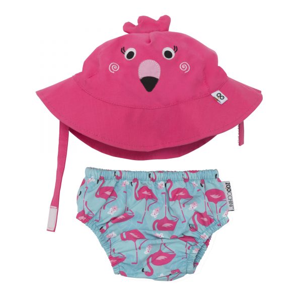 Praticantemamma store shopping online per mamme e bambini Ste Baby Costumino contenitivo + Cappellino UPF 50+, Fenicottero, 855409006593