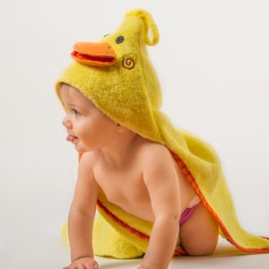 Praticantemamma store shopping online per mamme e bambini, Asciugamano Baby con Cappuccio, Puddles l’Anatroccolo- Zoocchini, 854892005502