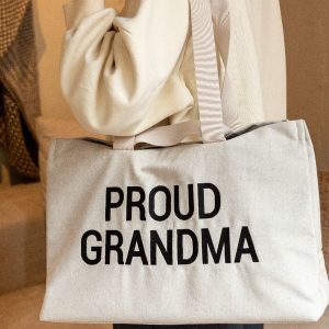Praticantemamma store shopping online per mamme e bambini, Borsa Proud Grandma - Childhome, 5420007162696