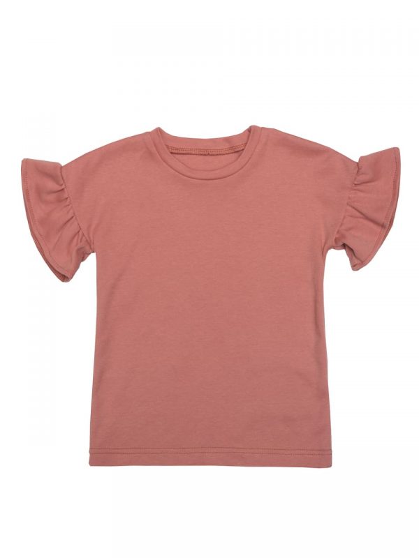 Praticantemamma store shopping online per mamme e bambini, T-shirt Pesca con Frappe in Cotone GOTs- Wooly Organic, 475202056337