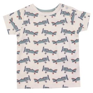 Praticantemamma store shopping online per mamme e bambini, T-Shirt Aeroplani- Pigeon Organics, 5056414369191