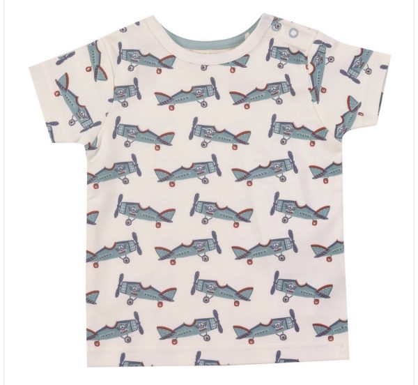 Praticantemamma store shopping online per mamme e bambini, T-Shirt Aeroplani- Pigeon Organics, 5056414369191