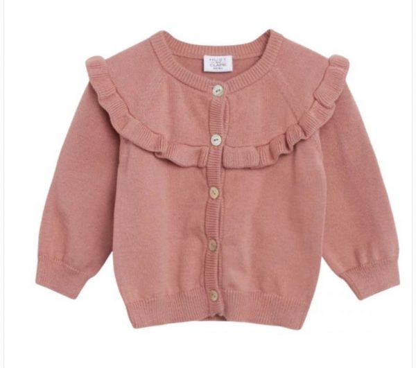 Praticantemamma store shopping online per mamme e bambini, Cardigan rosa con Volant, Hust and Claire, 5711135365951