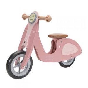 Praticantemamma store shopping online per mamme e bambini, Wooden Scooter Hout Pink- Little Dutch, LD0001