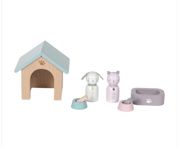 Praticantemamma store shopping online per mamme e bambini, Set cuccia e cuccioli per casa delle bambole- Little Dutch